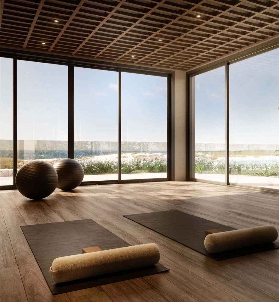 Espaço de yoga e exercícios funcionais